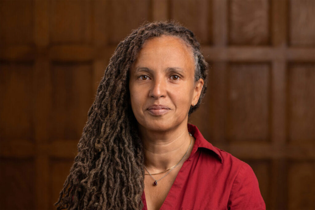 Photo of Prof. Dr. Fatima El-Tayeb, image/source: Mara Lavitt April 22, 2022 Yale University, New Haven.